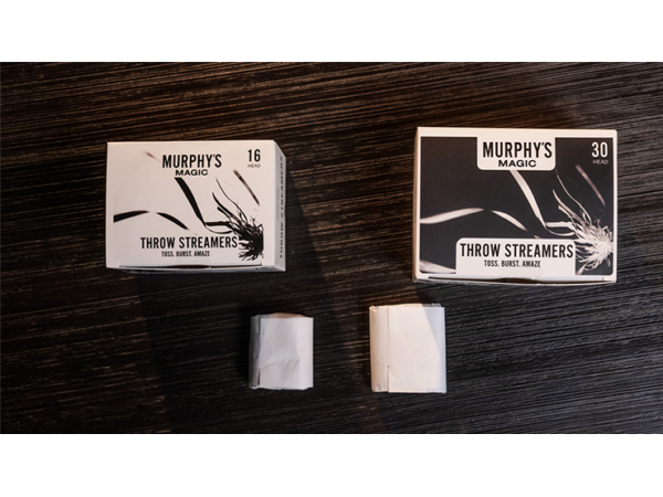 Throw Streamers 12 pk. (White / 30 Head) by Murphy's Magic