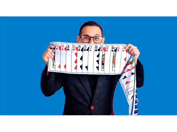 Mystery Card Streamer (Blue 4 of Hearts) by PlayTime Magic DEFMA