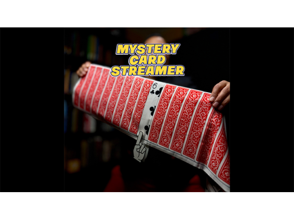 Mystery Card Streamer (Red 6 of Clubs) by PlayTime Magic DEFMA