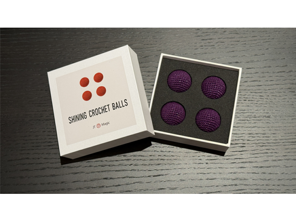 Shining Crochet Balls (Dark Purple) by JT Magic