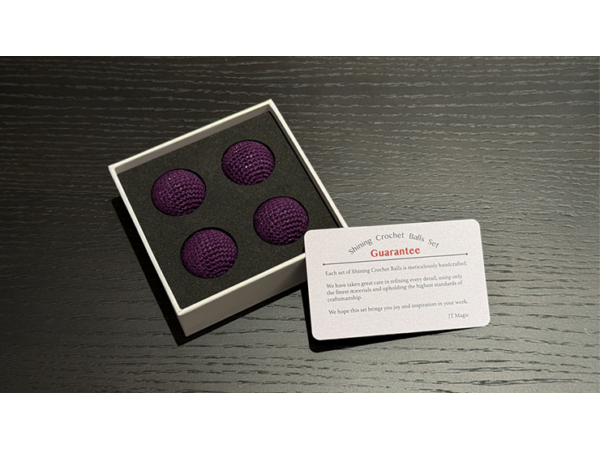 Shining Crochet Balls (Dark Purple) by JT Magic