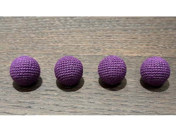 Shining Crochet Balls (Dark Purple) by JT Magic