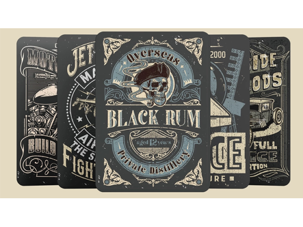 Black Rum Playing Cards
