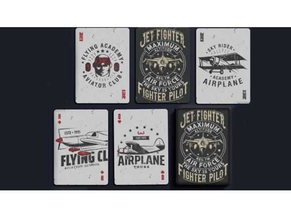 Jet Fighter Playing Cards