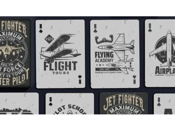 Jet Fighter Playing Cards