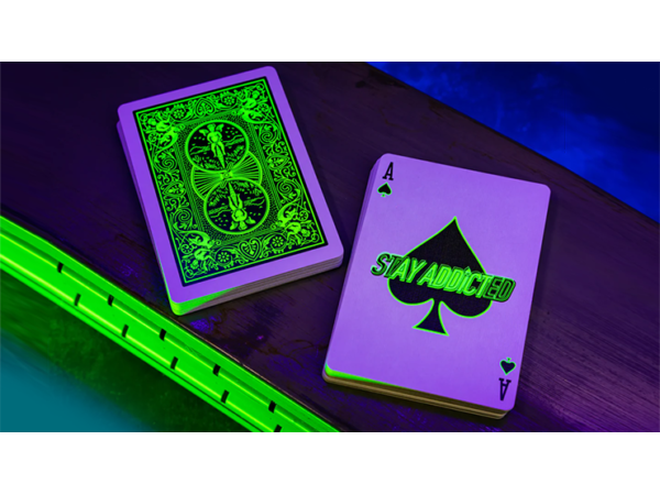 Bicycle Neon Rider Back Green-Glo Deck Playing Cards