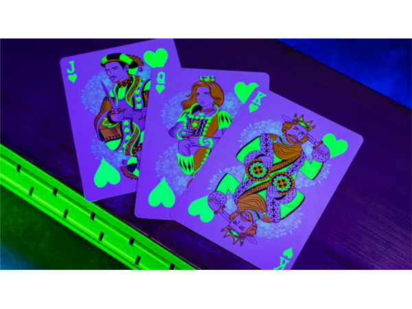 Bicycle Neon Rider Back Green-Glo Deck Playing Cards
