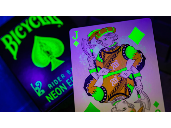 Bicycle Neon Rider Back Green-Glo Deck Playing Cards