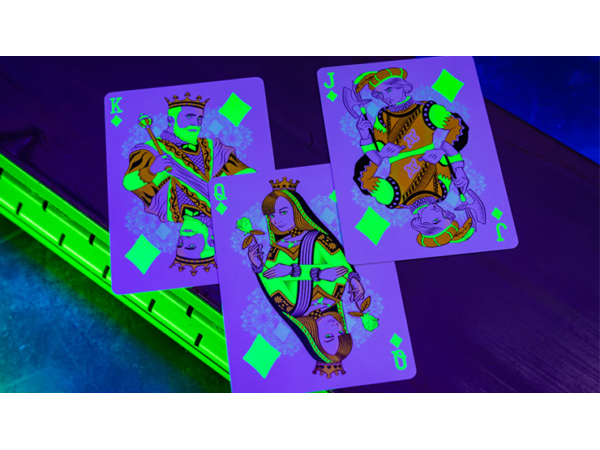Bicycle Neon Rider Back Green-Glo Deck Playing Cards