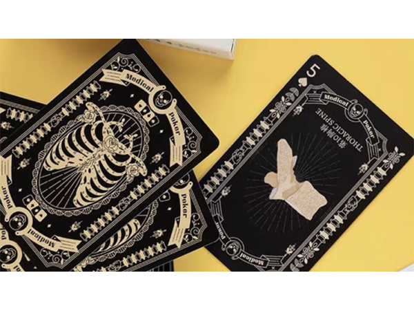 Medical Poker (Black) Playing Cards