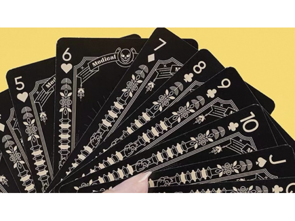 Medical Poker (Black) Playing Cards