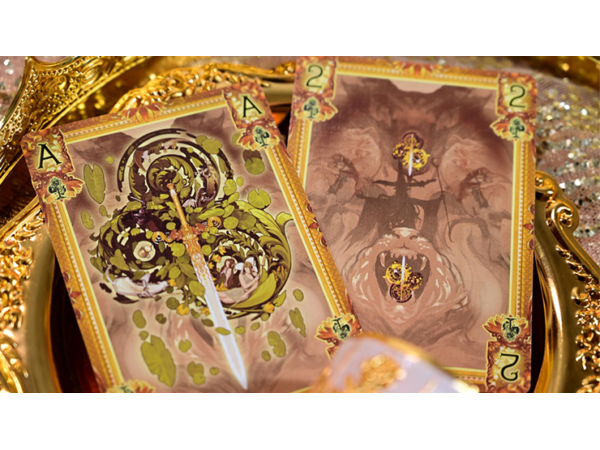 King Arthur V2 (Golden Dawn) Playing Cards by KING STAR