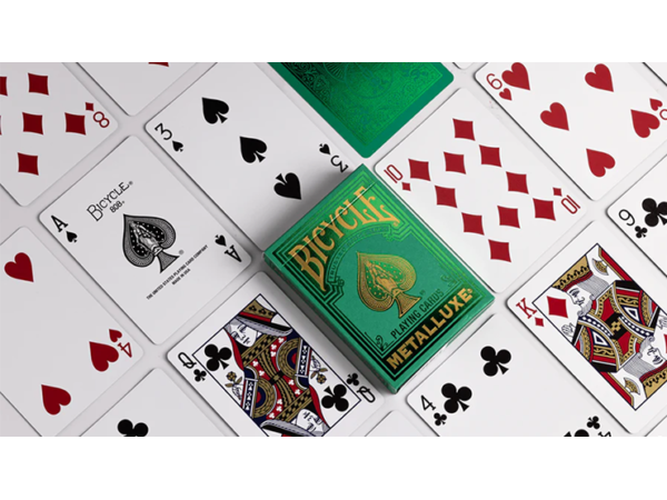 Bicycle Metalluxe Green Playing Cards by US Playing Card Co.