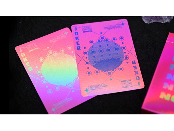 Moon (Pink Holo) Playing Cards