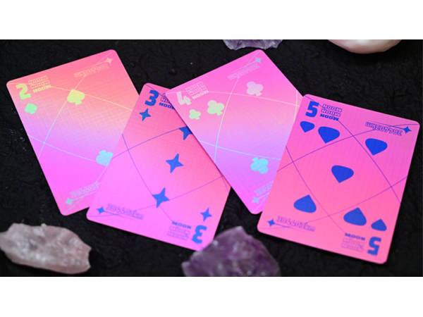Moon (Pink Holo) Playing Cards
