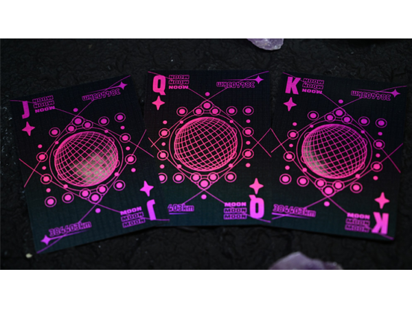Moon (Black Holo) Playing Cards
