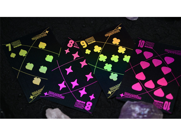 Moon (Black Holo) Playing Cards