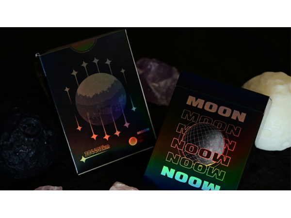 Moon (Black Holo) Playing Cards