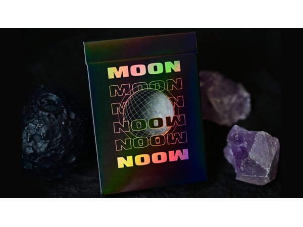 Moon (Black Holo) Playing Cards