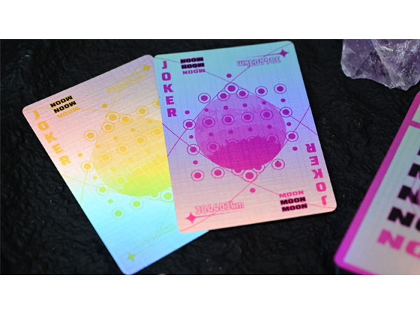 Moon (White Holo) Playing Cards
