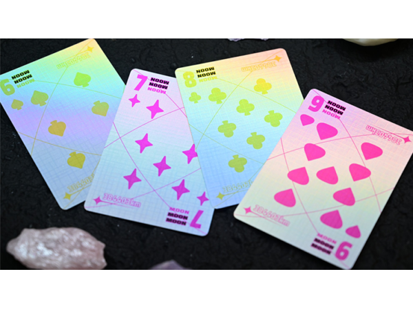 Moon (White Holo) Playing Cards