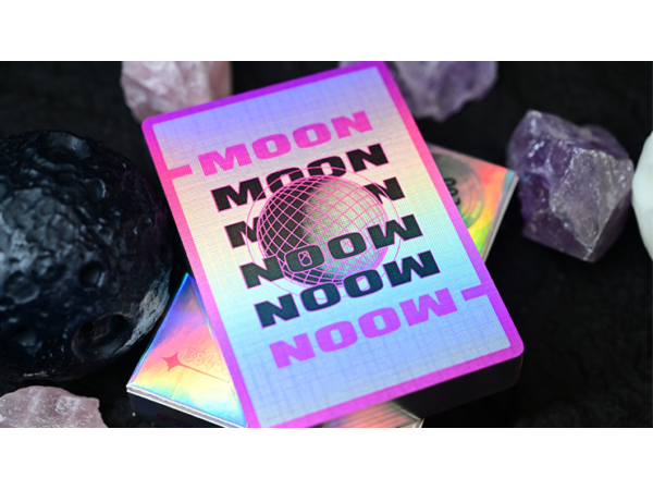 Moon (White Holo) Playing Cards