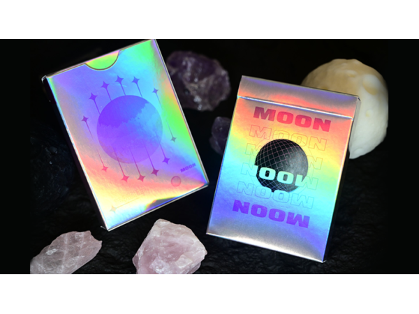 Moon (White Holo) Playing Cards