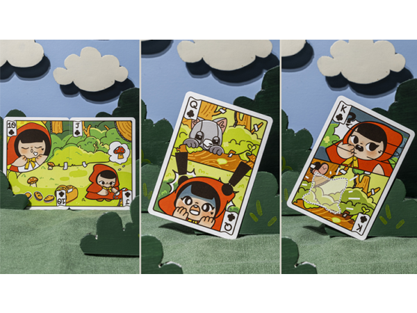 Bicycle Paper Royals Red Riding Hood Playing Cards by RunIt Decks