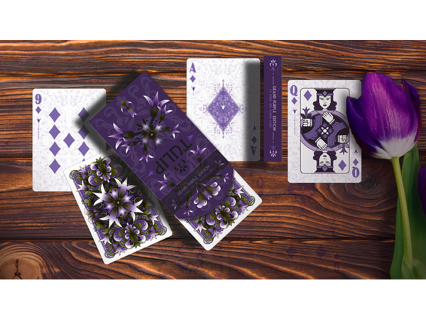 Grand Tulip Purple Playing Cards by Dutch Card House Company