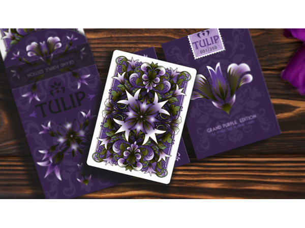 Grand Tulip Purple Playing Cards by Dutch Card House Company
