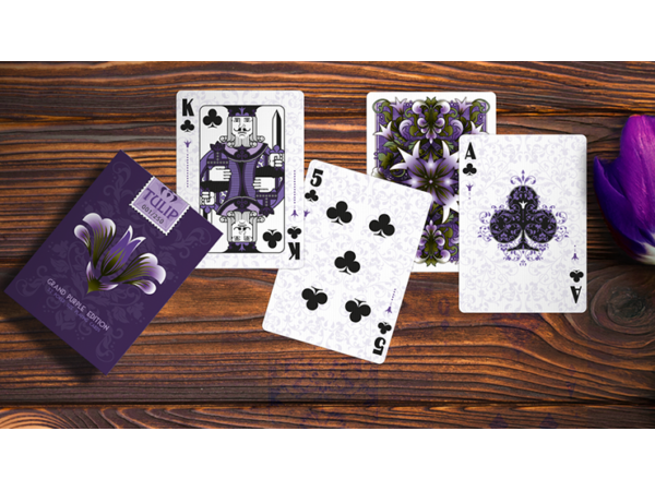 Grand Tulip Purple Playing Cards by Dutch Card House Company