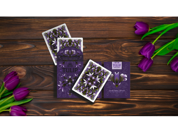 Grand Tulip Purple Playing Cards by Dutch Card House Company