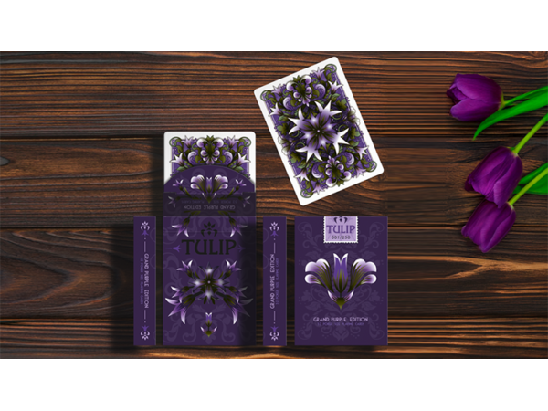 Grand Tulip Purple Playing Cards by Dutch Card House Company