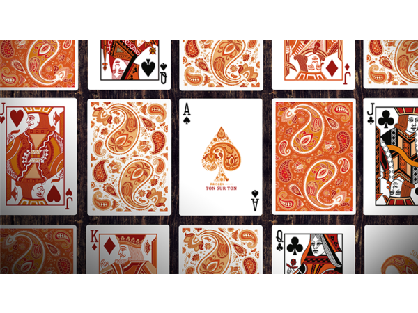Paisley Ton sur Ton Poudre Orange workers Deck