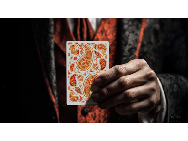 Paisley Ton sur Ton Poudre Orange workers Deck