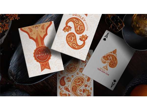 Paisley Ton sur Ton Poudre Orange workers Deck