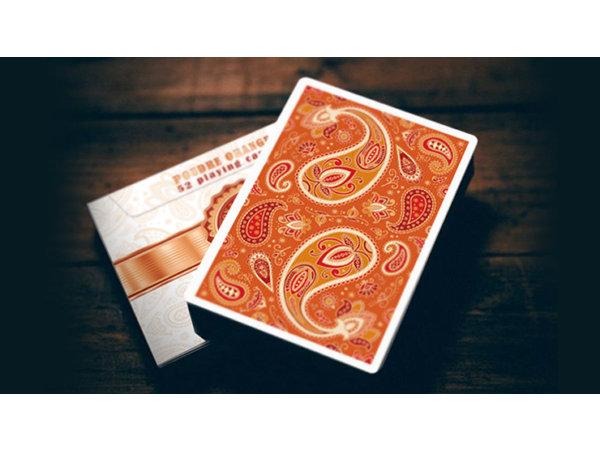 Paisley Ton sur Ton Poudre Orange Foil Designer's Choice