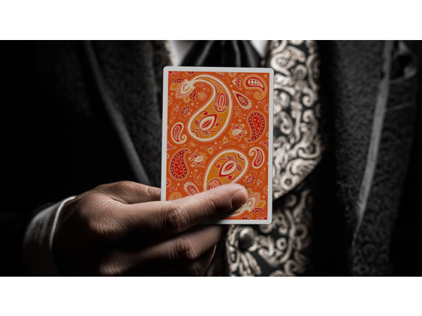 Paisley Ton sur Ton Poudre Orange Foil Designer's Choice