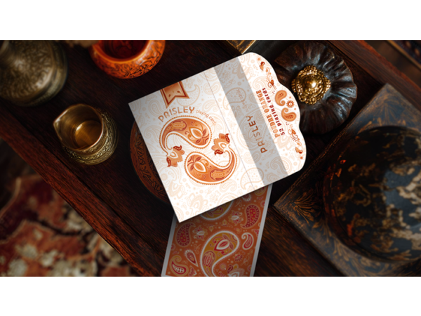 Paisley Ton sur Ton Poudre Orange Foil Designer's Choice