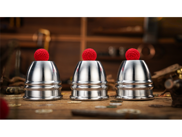 Aluminum Alloy Cups and Balls Set by TCC Magic