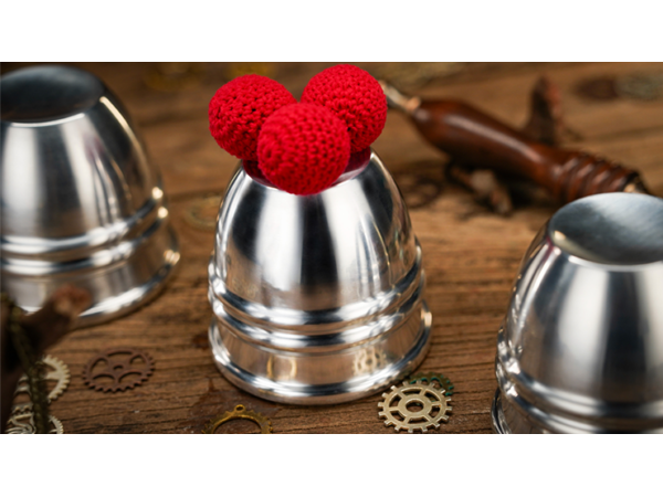 Aluminum Alloy Cups and Balls Set by TCC Magic