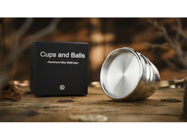 Aluminum Alloy Cups and Balls Matching Solid Cup by TCC Magic