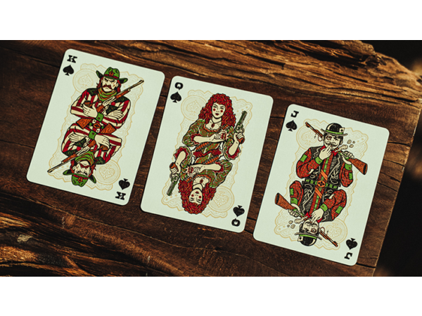Gunslingers Poker (Red) Playing Cards