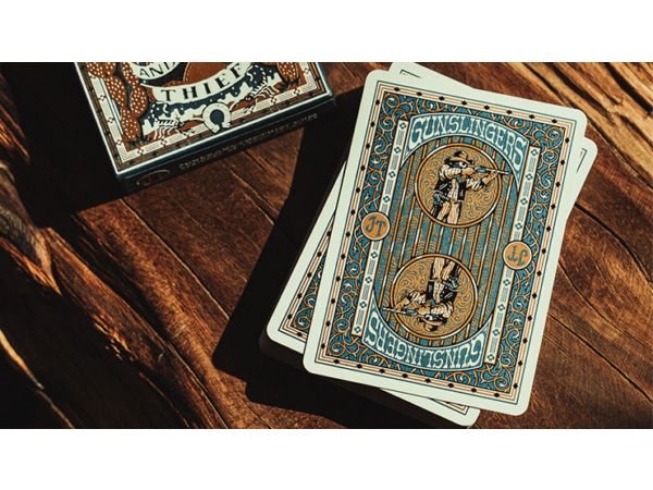Gunslingers Poker (Blue) Playing Cards