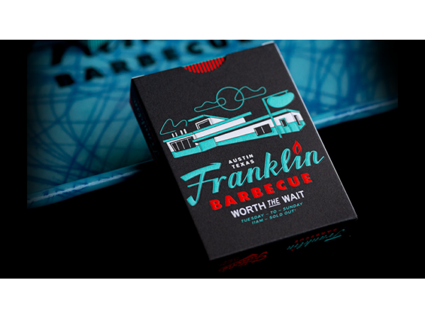 FRANKLIN BBQ RETRO BLACK PLAYING CARDS