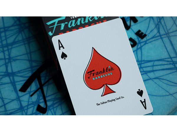 FRANKLIN BBQ RETRO BLACK PLAYING CARDS