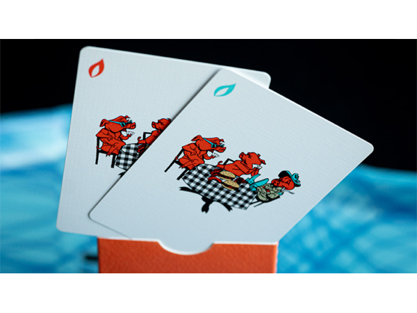 FRANKLIN BBQ CLASSIC ORANGE PLAYING CARDS