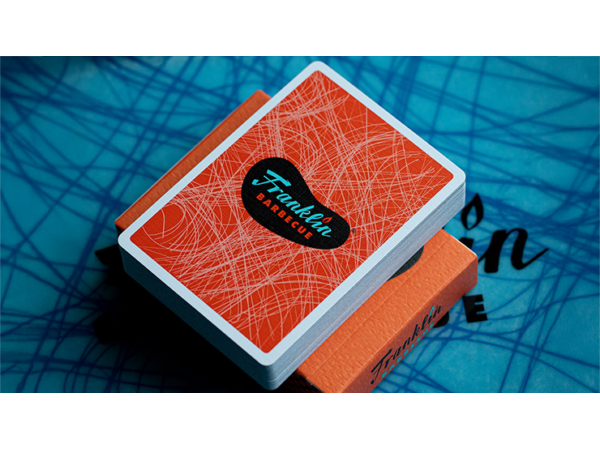 FRANKLIN BBQ CLASSIC ORANGE PLAYING CARDS
