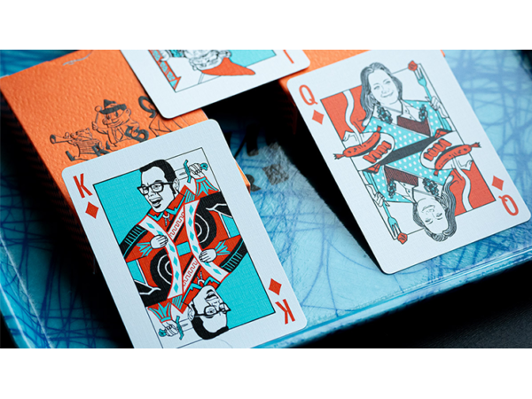 FRANKLIN BBQ CLASSIC ORANGE PLAYING CARDS