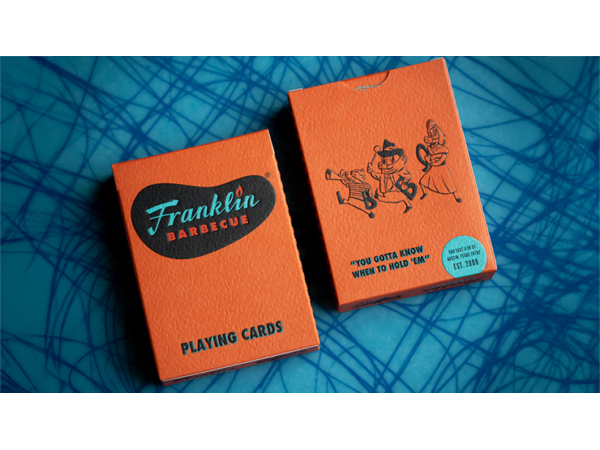 FRANKLIN BBQ CLASSIC ORANGE PLAYING CARDS